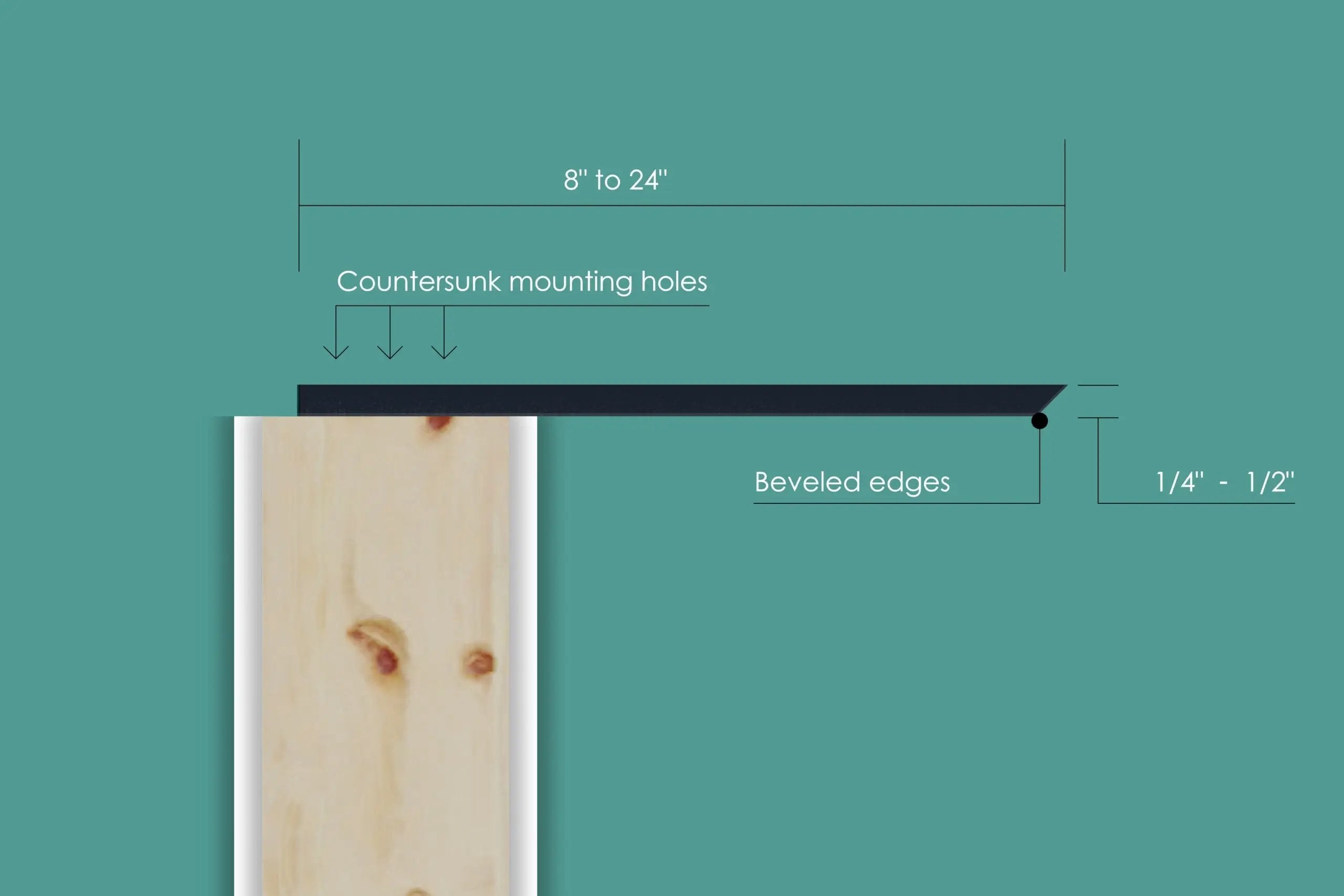 Top Mount Countertop Support Bracket