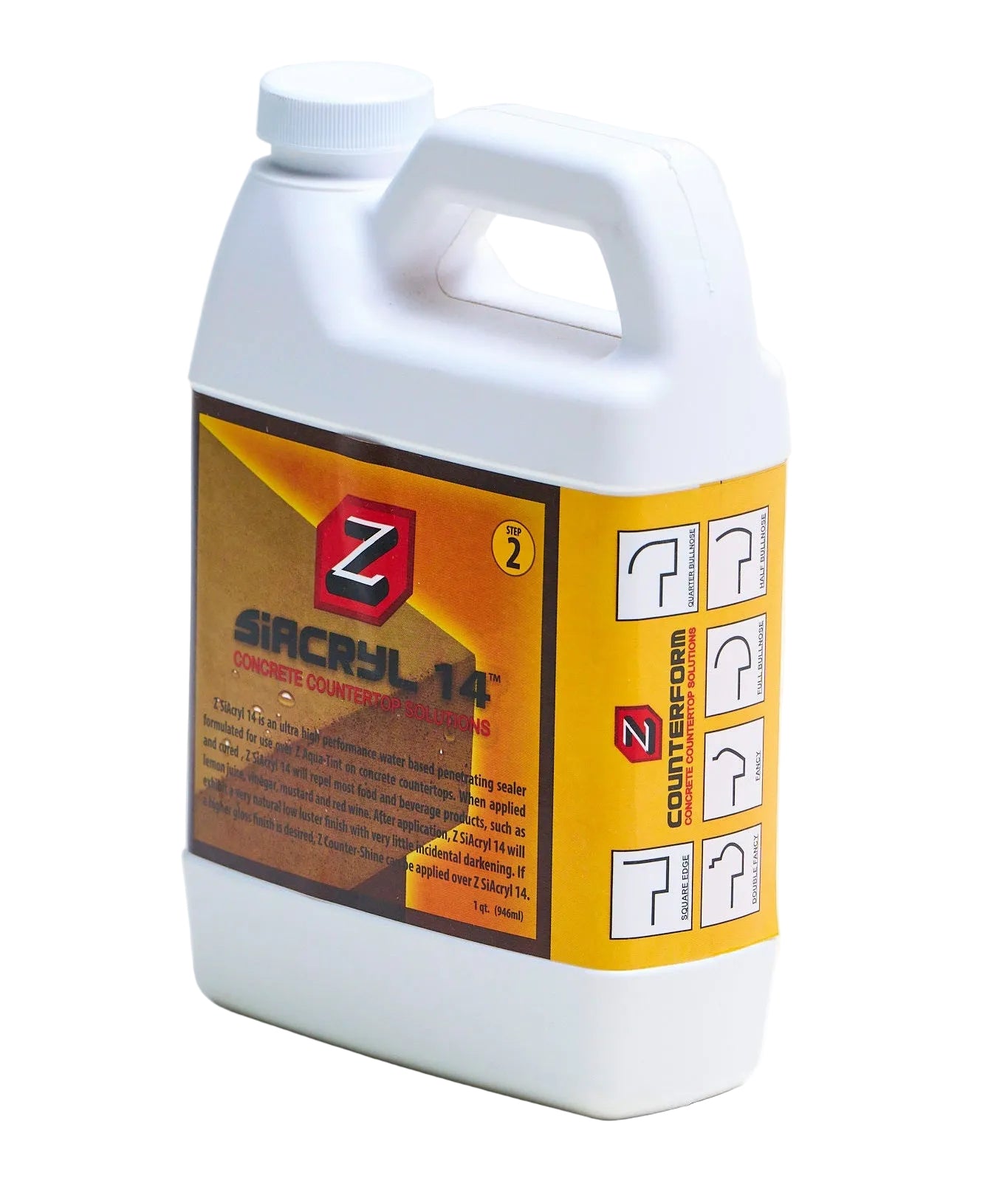 White container of SiAcryl 14 on a white background