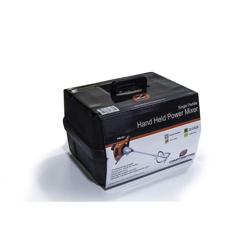Hand Held Power Mixer - Single Paddle - Concrete Countertop Solutions