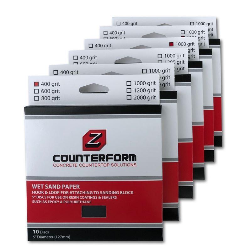 Wet Sand Paper - Concrete Countertop Solutions