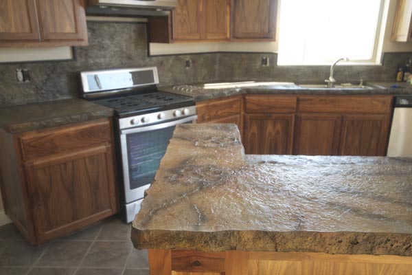 Guide to Stamping A Concrete Countertop - Concrete Countertop Solutions