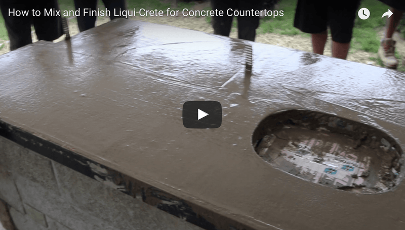 How to Mix, Pour and Finish Z Liqui-Crete - Concrete Countertop Solutions