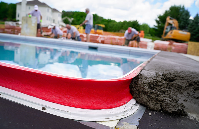Forming and Pouring Cantilevered Concrete Pool Coping with Z Poolforms