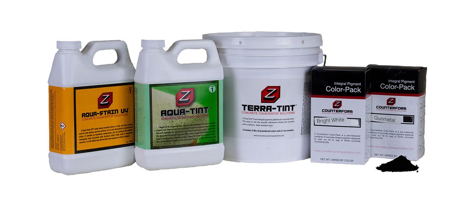 Stains and Integral Colors for Concrete Countertops | Concrete Countertop Solutions