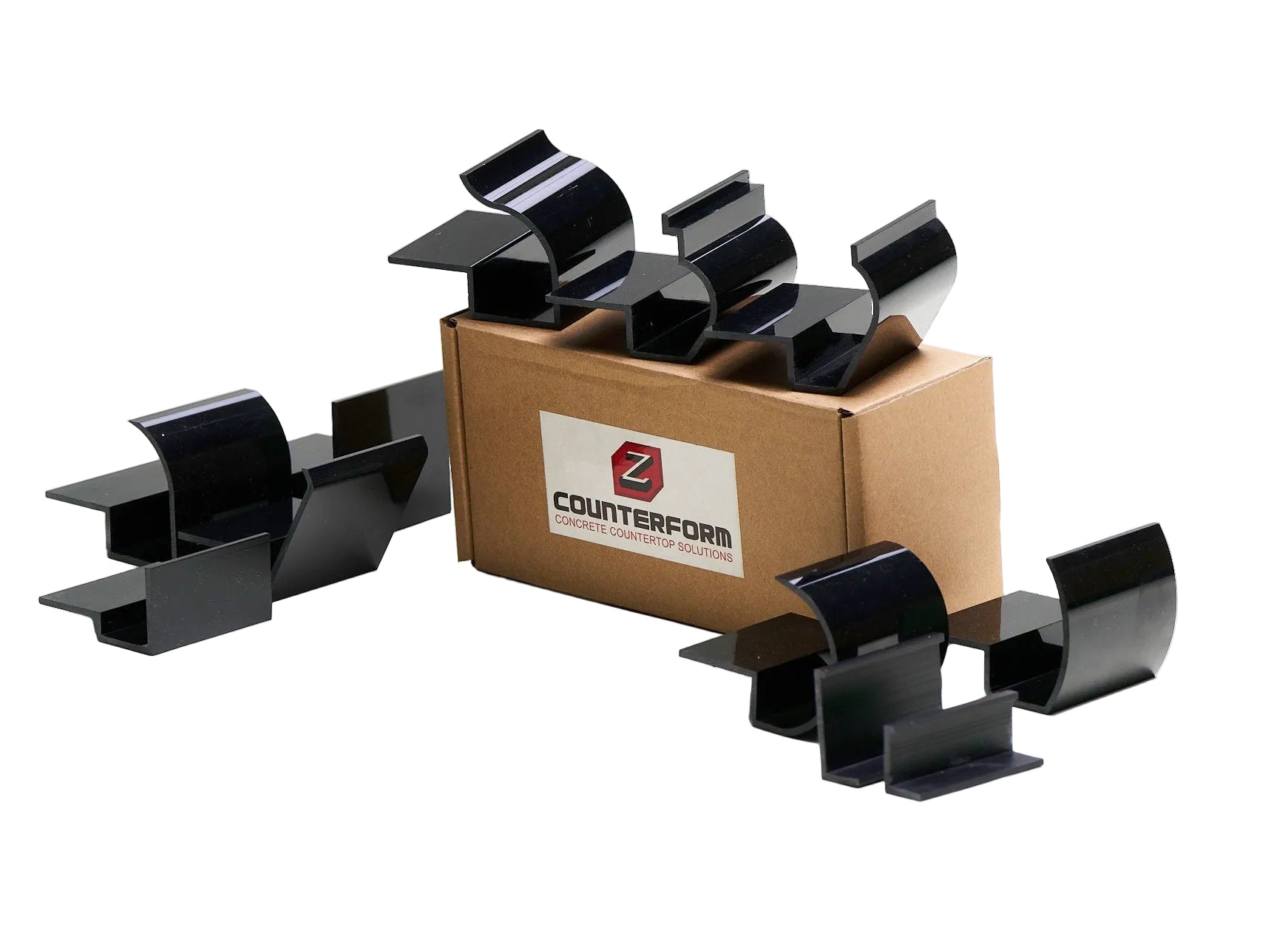 2.5" sample pieces of each form profile