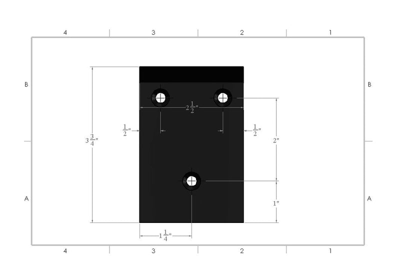 Back Mount Support Bracket - Concrete Countertop Solutions