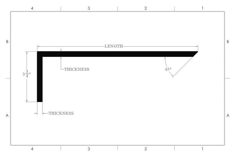 Back Mount Support Bracket - Concrete Countertop Solutions