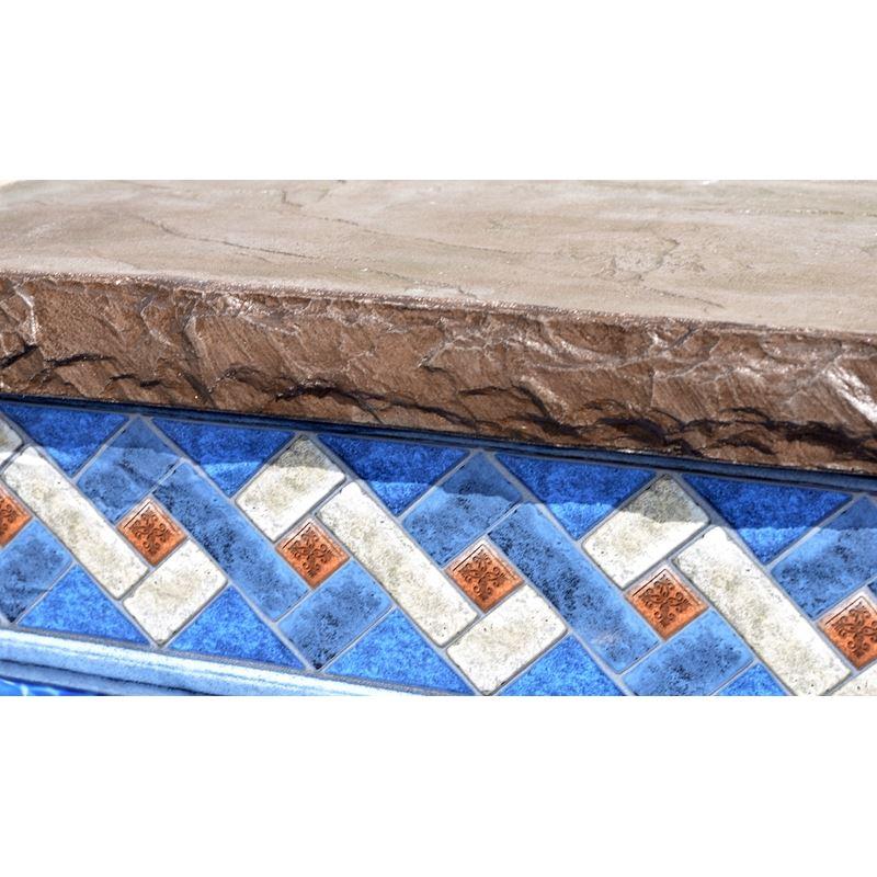 Chiseled Slate Poolform Liner - Concrete Countertop Solutions